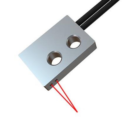 Reflective Optical Fiber Sensor Flat Plate Probe Fiber Optic Component