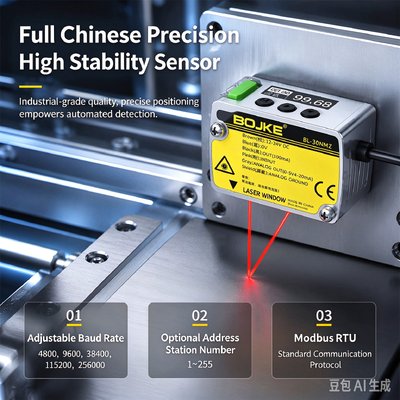Sensing Range 35~65mm Precision Laser Measurement Sensor digital and Analog output