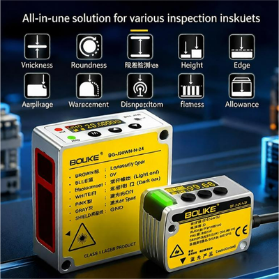  laser triangulation laser distance measuring Sensor high accuracy 0.02mm~0.0751mm 