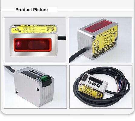 Measuring Laser Distance Sensor 35mm-435mm Wide Range With NPN PNP Analog RS485 Output