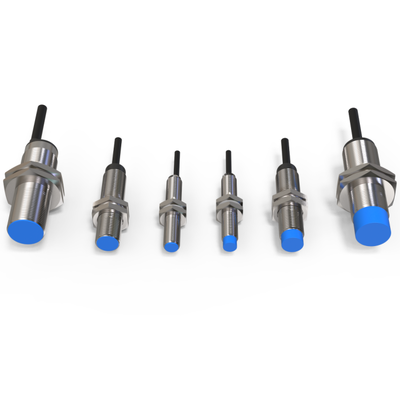 M12 Stainless Steel Inductive Proximity Switch Sensor 4-8mm Range Detection For Iron Metal