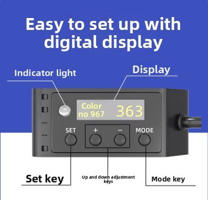 Industrial High Speed RGB Color Sensor IP66 Precise Detection Optical Sensor