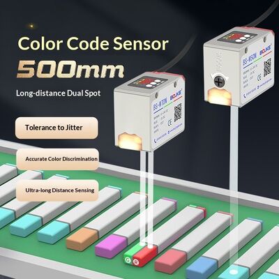Long Distance Color Code Sensor Mark RS485 Output 200μS Response Time