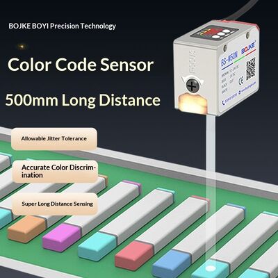 Long Distance Color Code Sensor Mark RS485 Output 200μS Response Time