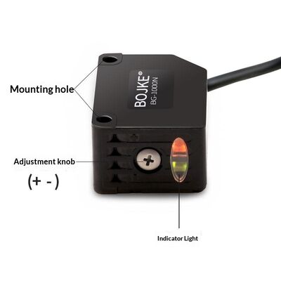 Background Suppression Photoelectric Sensors 50mm-1200mm Detection Distance