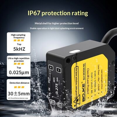 Laser Displacement Sensor 10μM Repeatability Analog RS-485 Laser Distance Measurement Sensor