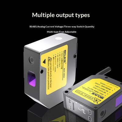 Laser Displacement Sensor 10μM Repeatability Analog RS-485 Laser Distance Measurement Sensor