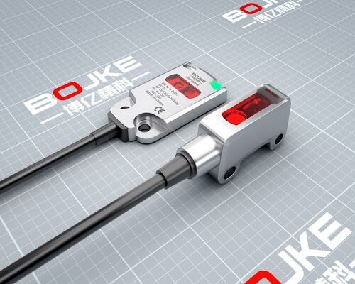 Miniature Photoelectric Sensors , Thru Beam Photoelectric Sensor With Background Suppression