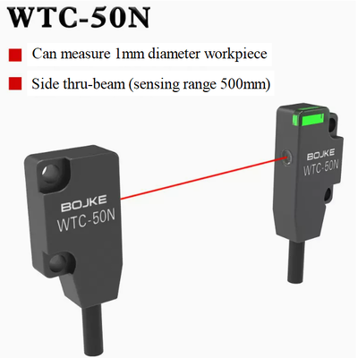 Reflective Diffuse Photoelectric Sensor IP64 Ultra Thin ABS Material