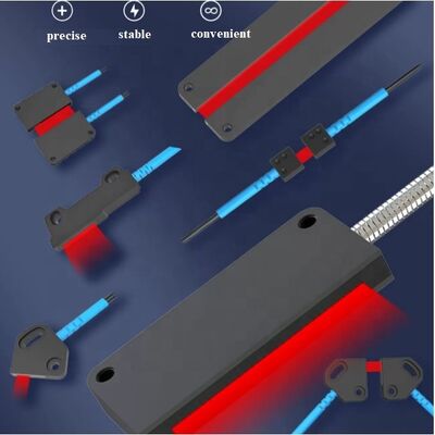 Wide Screen Fiber Optic Thru Beam Sensor Head Area Optical Sensors With Probes Cable