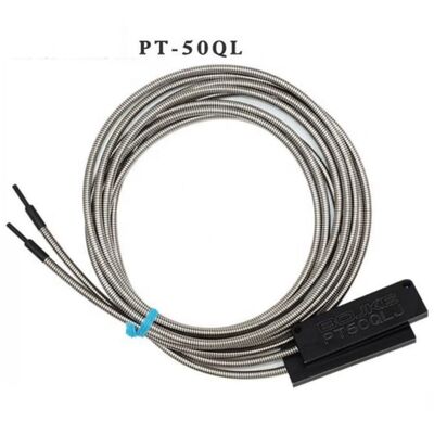 Wide Screen Fiber Optic Thru Beam Sensor Head Area Optical Sensors With Probes Cable