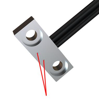 Reflective Optical Fiber Sensor Flat Plate Probe Fiber Optic Component