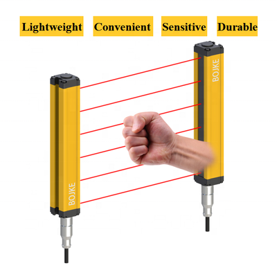 Photoelectric Barrier Safety Light Curtain Sensor Beam Pitch 10mm 20mm 40mm Optical Grating
