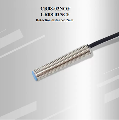 M18 M12 M8 Cylindrical Capacitive Proximity Switch For Detection Plastic Glass Fabric