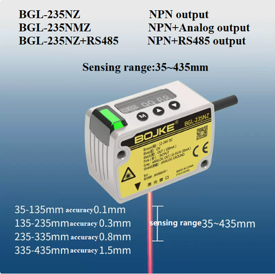 Sensing Range 25~35mm Displacement Measuring Sensor with Analog and RS485 output