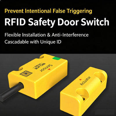 BOJKE Non-Contact BSC Series Industrial Safety Door Switch Door Lock Two-Way Contact 5ms Response Time